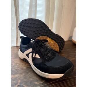 KEEN KS86 Women's Hiking Shoes Size 8.5 Black/Birch New With Flaw